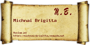 Michnai Brigitta névjegykártya