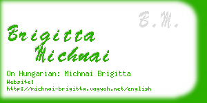 brigitta michnai business card